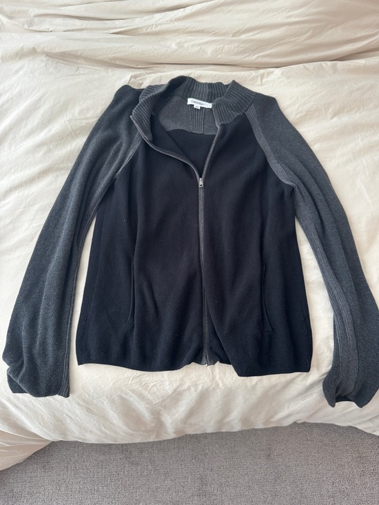 Calvin Klein Other - Calvin Klein Black and Dark Gray Zip-Up Sweater